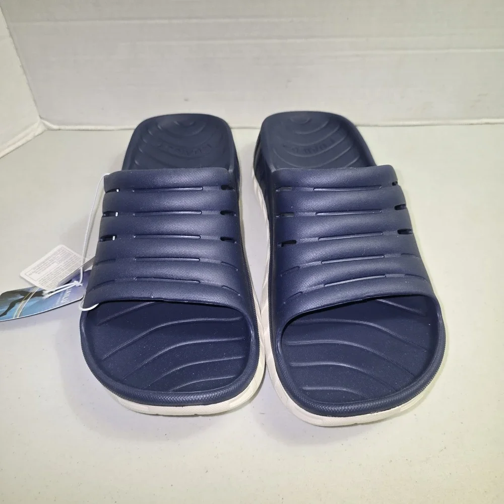 Kuailu Mens Recovery Slides Sandals Shoes Slippers size 14 New